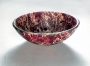 Double Layer Glass Vessel - SG-D07, Maroon Marble