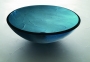 Single Layer Glass - SG-04, Blue, round